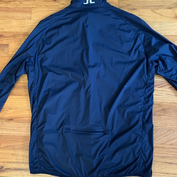 J. Lindeberg Light Packable Golf Jacket Blue Navy Large EXCELLENT - Picture 4 of 4